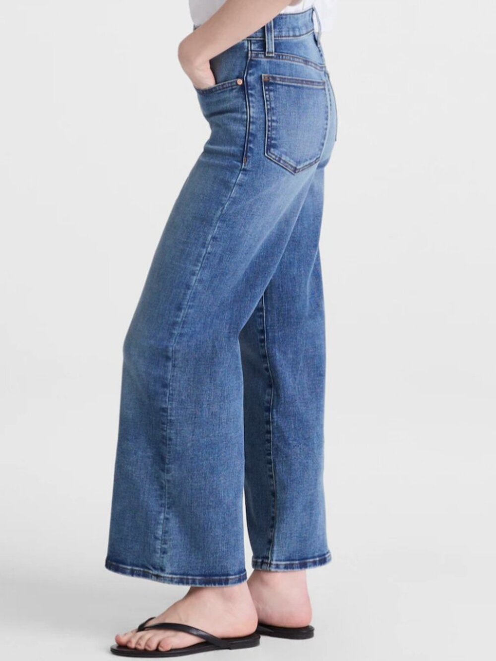Madewell The Wide-Leg Crop Jean - Picture 3 of 4
